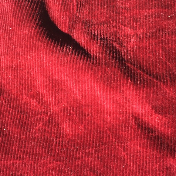 MUDD RED ZIP UP COURDROY MINI SKIRT - Picture 5 of 5